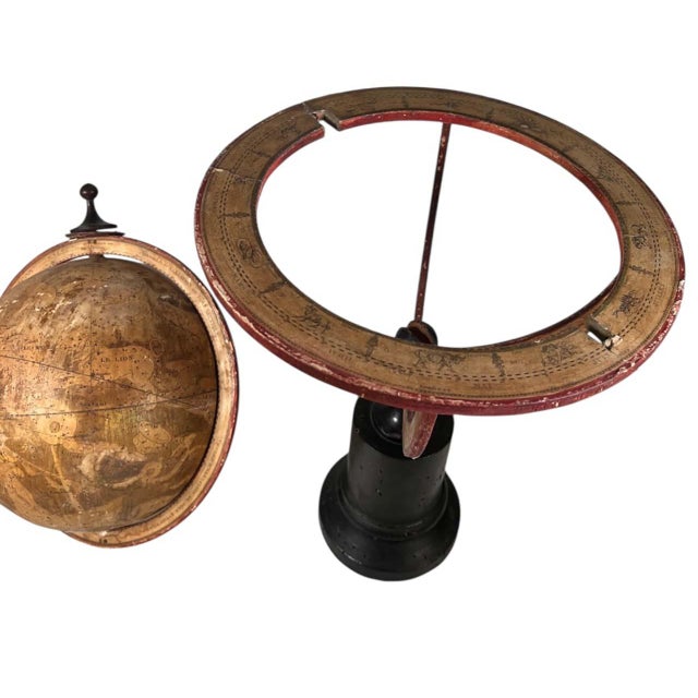Wood Early 19th Century Terrestrial Globe by Félix Delamarche, Also Known as Charles-François Delamarche For Sale - Image 7 of 17