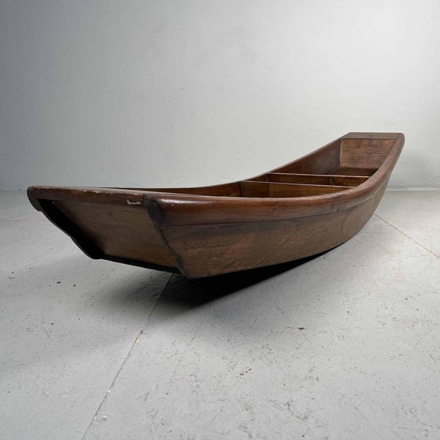 1940s Japanese Wabi Sabi Wooden Model Ikebana Boat, 1940s For Sale - Image 5 of 18
