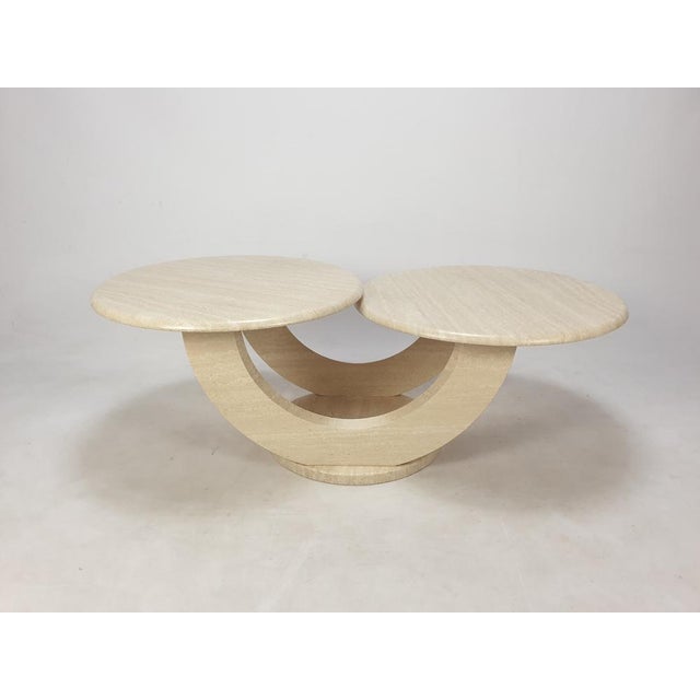 Italian Travertine Coffee Table, 1980s For Sale - Image 18 of 18