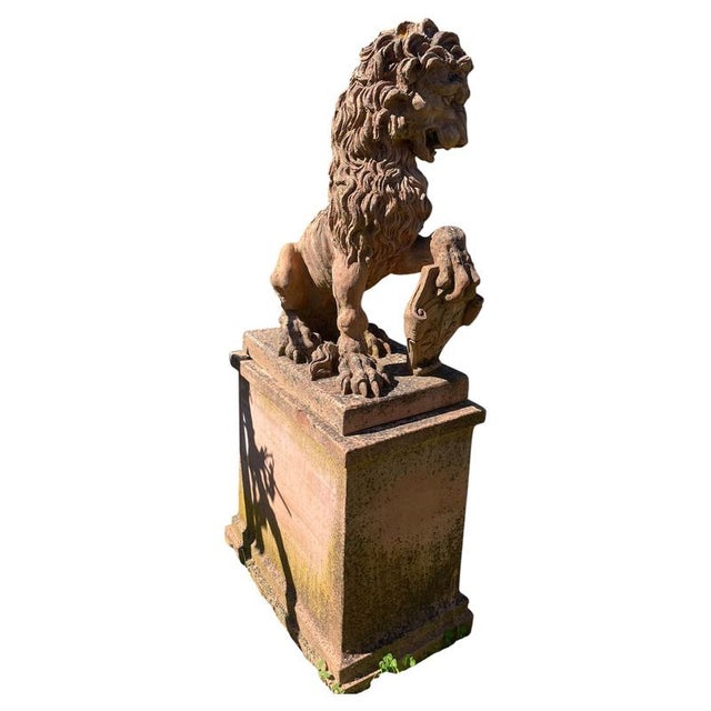Silvano Porcinai, Lions, Terracotta, Set of 2 For Sale - Image 5 of 8