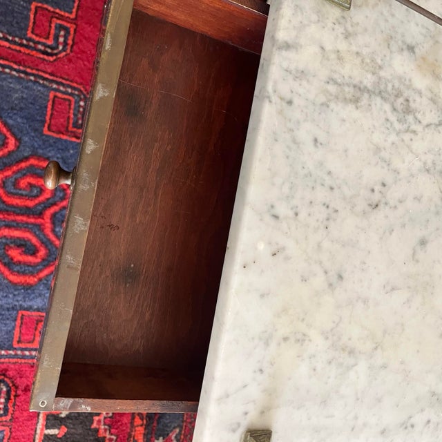 Antique European Wash Stand Marble Top 1920s For Sale In West Palm - Image 6 of 10