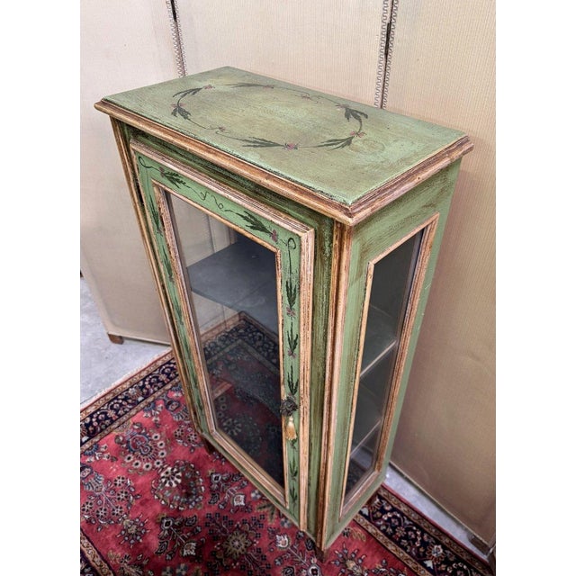 Venetian Painted Wooden Display Case, 1930s For Sale - Image 3 of 10