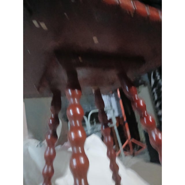 Late 19th Century Late 19th-Century Victorian Bobbin-Turned Parlor / Side Table – Tiered Design For Sale - Image 5 of 5