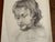 Mid 20th Century Old Master Art Drawings: Raphael, Leonardo, Rubens (Set of 5) - Unknown Artist For Sale - Image 6 of 8