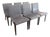 Set of 6 Holly Hunt Studio H Modern Leather Dining Chairs For Sale