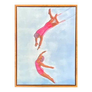 Teamwork Giclee Print on Canvas Framed