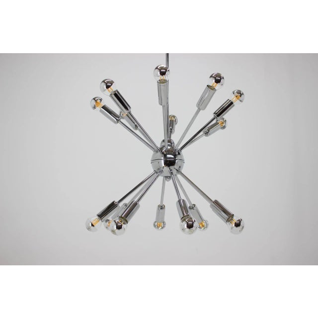 1980s Space Age Sputnik Chrome Pendant Lamp, 1980s For Sale - Image 5 of 7
