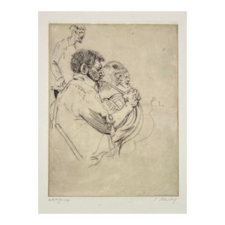 1988 Sigmund Abeles Gus and the Willy Philly Etching For Sale