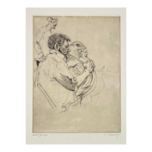 1988 Sigmund Abeles Gus and the Willy Philly Etching