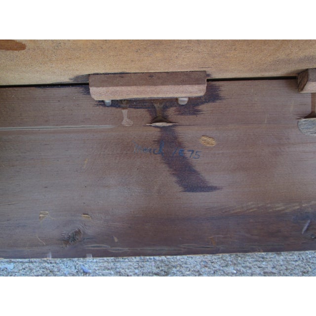 1875 American Single Drawer Wash Stand Writing Desk Work Table For Sale - Image 16 of 18