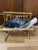 Mid-Century Modern Mid Century Folding Solid Brass Hollywood Regency Magazine Rack For Sale - Image 3 of 10