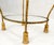 Established Lines Italian Gold Gilt Steel Rope Style Kidney Shape Glass top Side Lamp Table Mint For Sale - Image 4 of 17