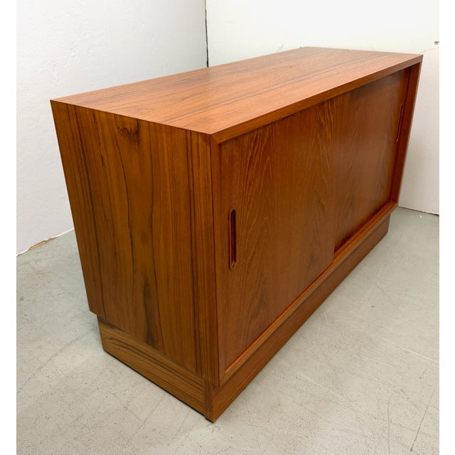 Wood Danish Modern Teak Bookcase Cabinet by Hundevad & Co., Denmark, 1990s For Sale - Image 7 of 14