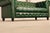 Green Chesterfield Style Green Leather Sofa For Sale - Image 8 of 16