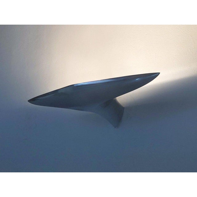 Mid-Century Modern 1980s America Cup Cast Aluminum Wall Lamp by Lucien Gau For Sale - Image 3 of 10