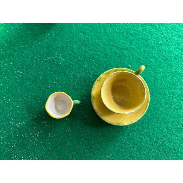 Children's Vintage Child's Pumpkin Squash Tea Set - Set of 6 For Sale - Image 3 of 4