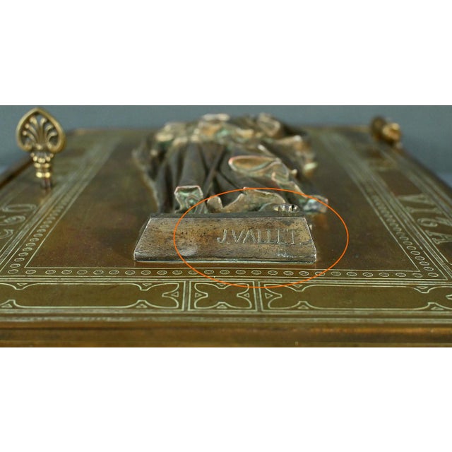 Bronze Tabernacle Door by J. Vallet, Late 19th Century For Sale - Image 12 of 15
