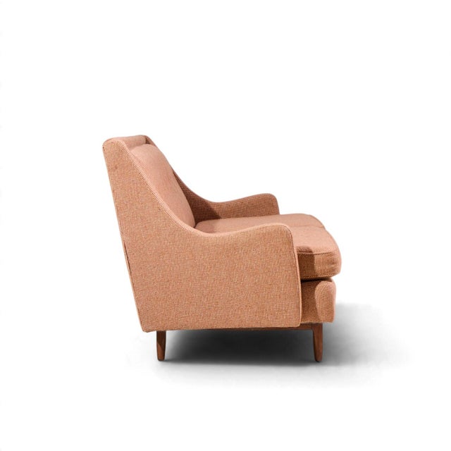 Brown Kipp Stewart for Drexel Mid Century Walnut Sofa For Sale - Image 8 of 9