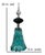 Art Glass Aqua Black Pendant Light For Sale - Image 18 of 18
