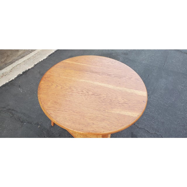 1960s Danish Modern Style Side Table 3 Legs Round Top For Sale In Los Angeles - Image 6 of 10