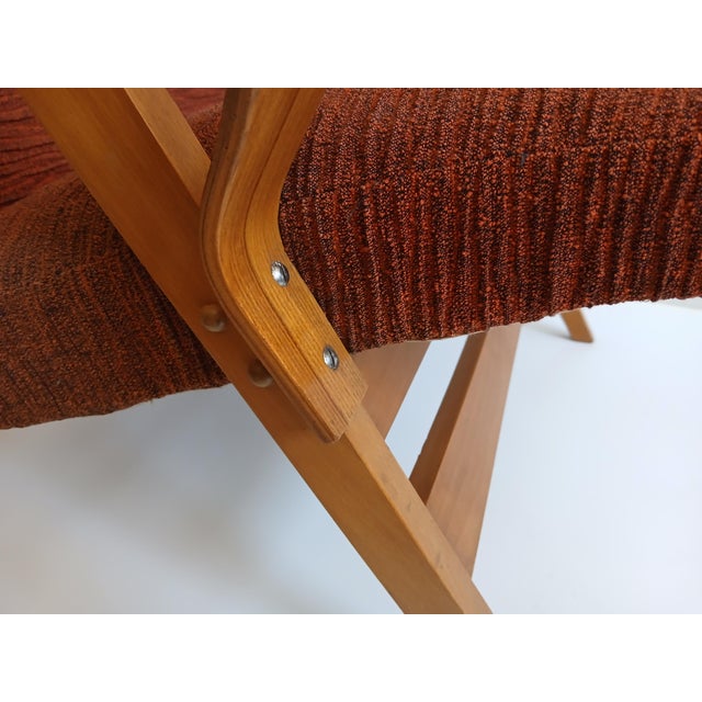 Red Armchair by František Jirák for Tatra, 1960s For Sale - Image 8 of 12