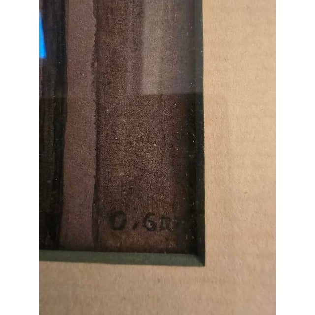 Sienna Vintage Pre Mid Century Watercolor Painting Street Scene For Sale - Image 8 of 10