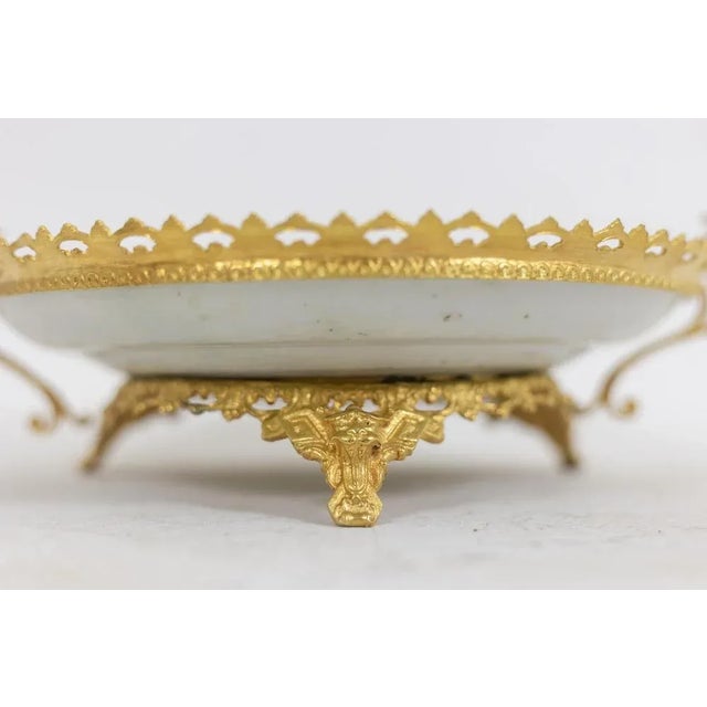 Canton Porcelain and Bronze Plate, 1880s For Sale - Image 4 of 8