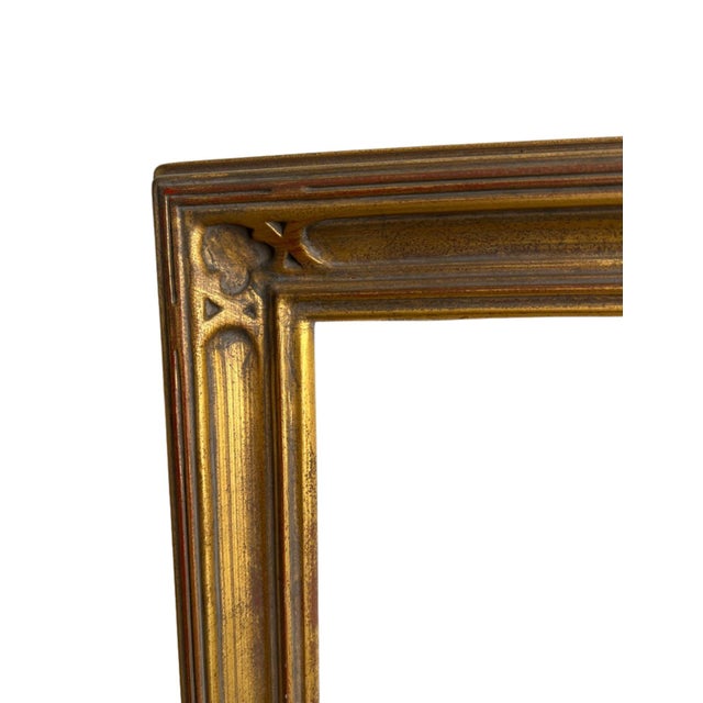 Mission Vintage Mission Style Giltwood Picture Frame For Sale - Image 3 of 9