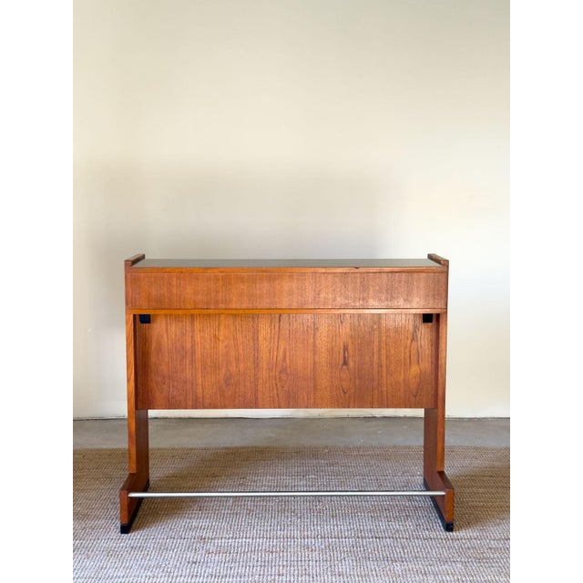 Glass & Teak Drinks Bar by Erik Buch for Dyrlund, Denmark, 1960s For Sale - Image 17 of 17