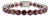 925 Sterling Silver Round 52.45 Ct Red Garnet Tennis Bracelet Everyday Luxe Style For Sale