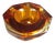 Vintage Amber-Colored Murano Sommerso Glass Ashtray, 1960s For Sale