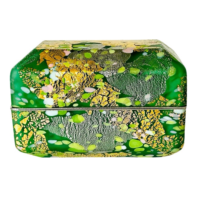 Japanese Kazaribako Glass Box Rare Hagoromo Kyohei Fujita For Sale