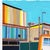 2020s Bus Stop at Manhattan Beach - Original Color Drenched Urban Landscape Still Life Artwork Framed by Fabio Coruzzi For Sale - Image 5 of 6