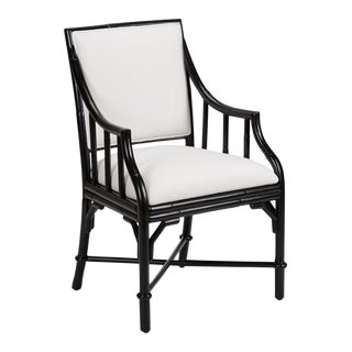 Wildwood Ella Rattan Armchair - Black For Sale