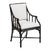 Wildwood Ella Rattan Armchair - Black For Sale