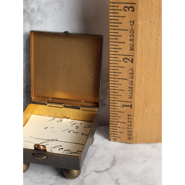 Copper 20th Century Ornate Brass Copper Trinket Box For Sale - Image 8 of 9