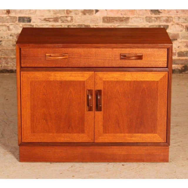Mid century g-plan sierra sideboard, circa 1970s. A cabinet section and a drawer on top. Excellent restored condition. W...