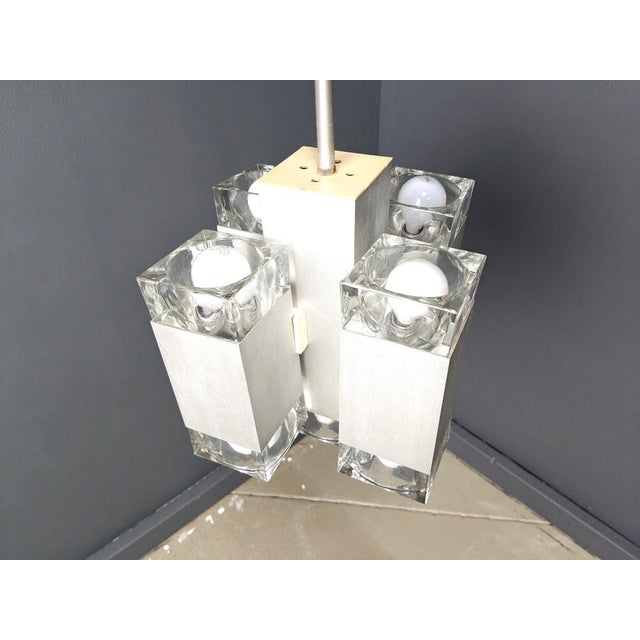 Vintage Italian Cubic Pendant attributed to Gaetano Sciolari, 1970s For Sale - Image 10 of 14