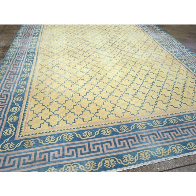 Galerie Shabab Collection Mid-20th Century Indian Flatweave Dhurrie Carpet For Sale In New York - Image 6 of 8
