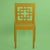 1960s Mustard Fretwork Desk Chair For Sale - Image 4 of 4
