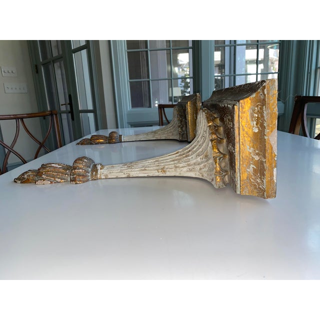 Italian Pair of Wall Brackets For Sale - Image 3 of 12