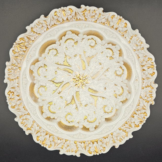 Large Meissen Porcelain Dessert Bowl from Meissen Porcelain, 1855 For Sale - Image 6 of 6