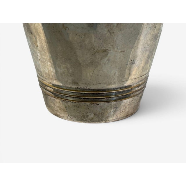 1970s Art Deco Style, Champage or Ice Bucket, Silverplate, France, 20th C. For Sale In New York - Image 6 of 10