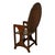 Antique Folk Art Poker Work Arts & Crafts Monks Bench Table Chair New York 1900 For Sale - Image 13 of 15