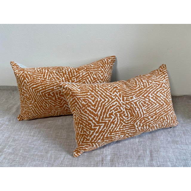Kaiko By Romo Animal Print Bolster Pillow Covers A Pair Chairish