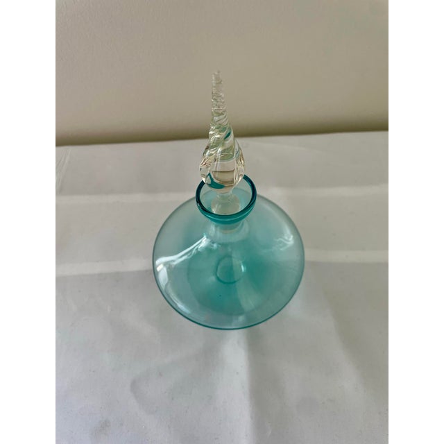 This beautiful Vintage Light Blue Blown Glass Perfume Decanter will make a sweet addition to your dresser, dressing table,...