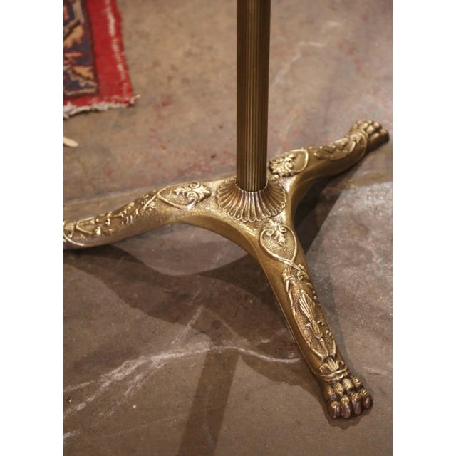 Metal Early 20th Century French Louis XVI Style Gilt Brass Swivel Hall Tree For Sale - Image 7 of 10
