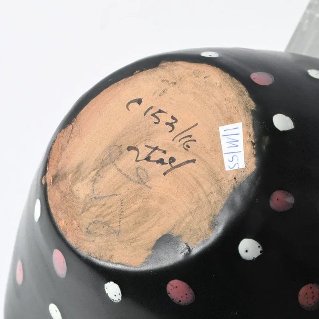 Mid-Century Polka Dot Bowl by Aldo Londi for Bitossi, 1950s For Sale - Image 11 of 12