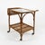Mid-Century Bamboo, Rattan and Glass Serving Bar Cart in the style of Franco Albini, Italy, 1960s For Sale - Image 9 of 18
