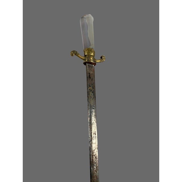 17th Century German Agate Hunting Dagger For Sale - Image 6 of 8
